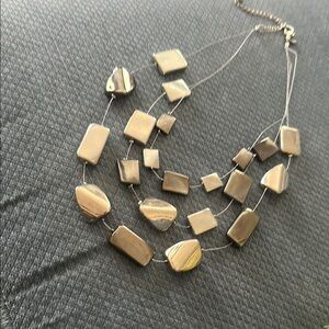 Chicos 3 strand necklace